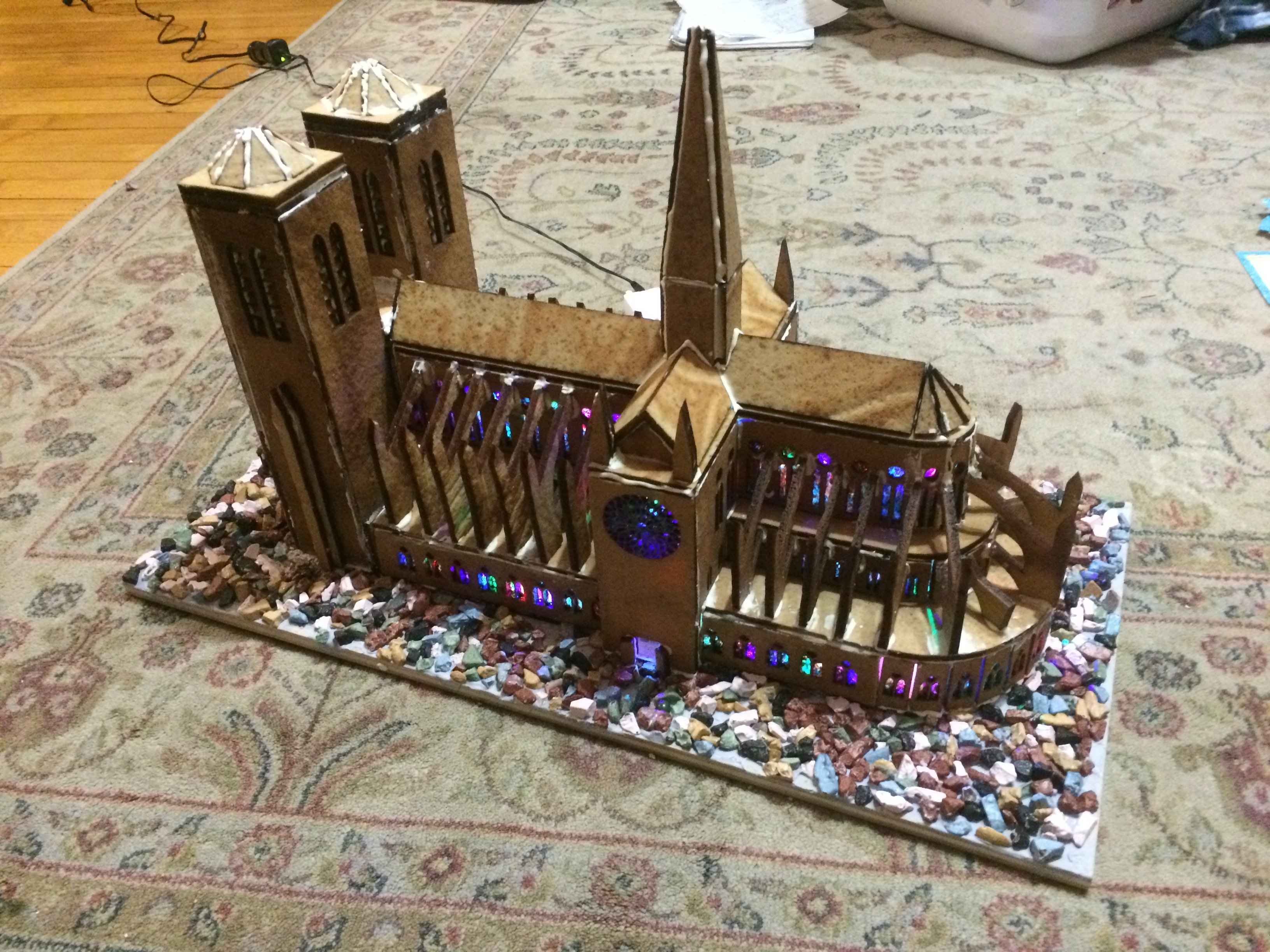 gingerbread cathedral template