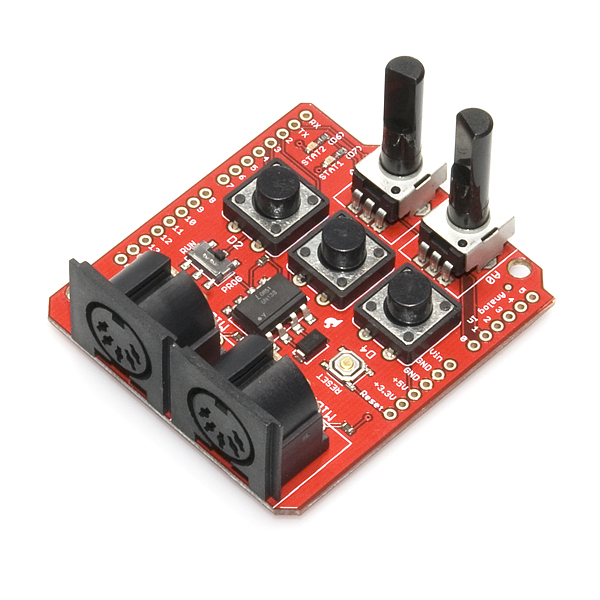 MIDI Shield for the Arduino from Sparkfun